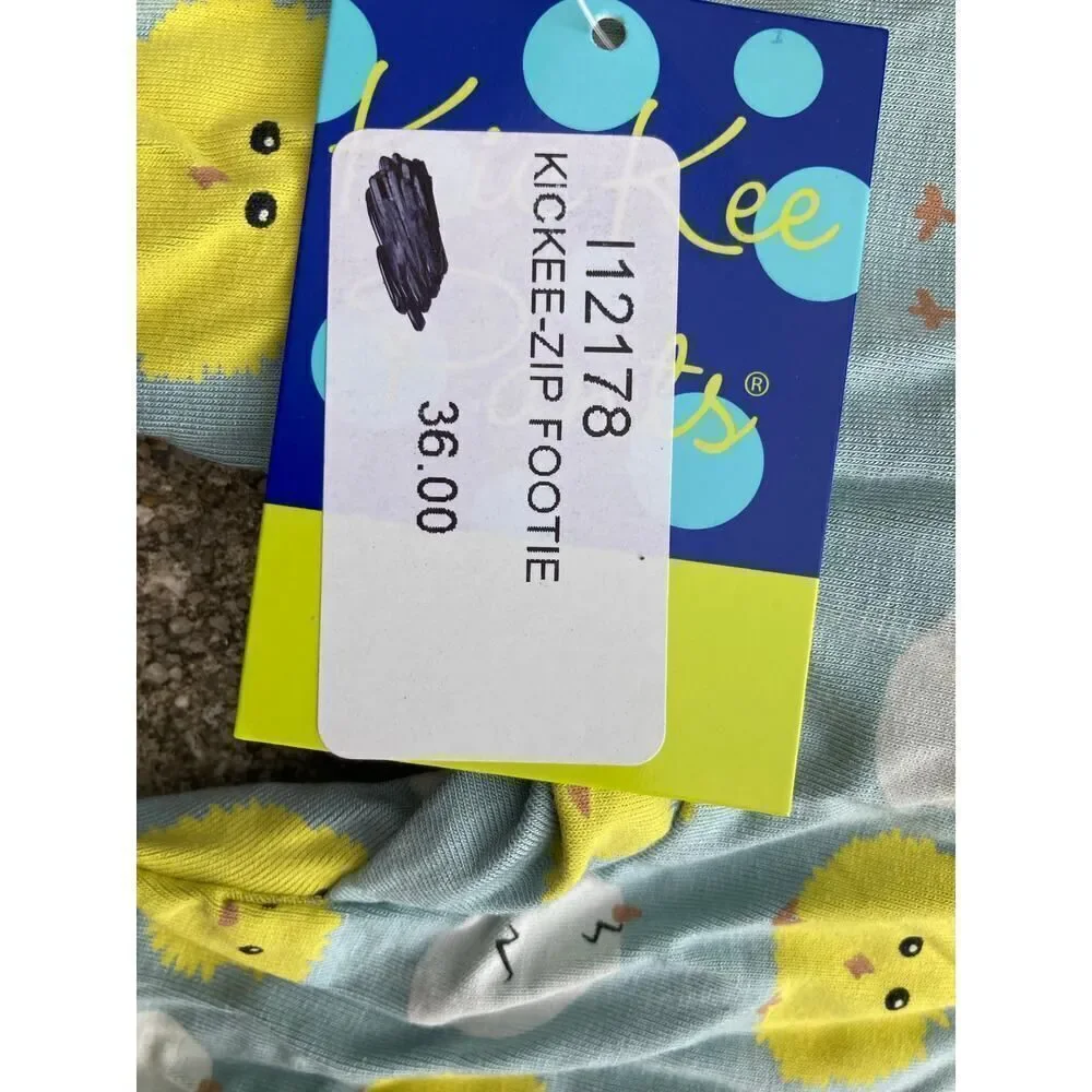KICKEE PANTS NWT FOOTIE SIZE NEWBORN CHICK MAGNET MSRP $36